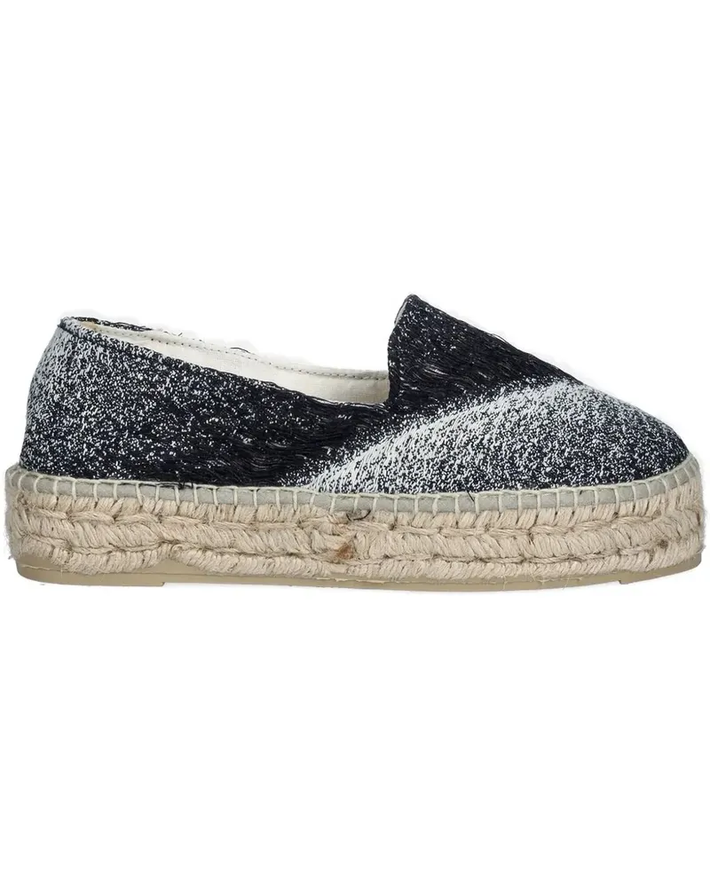 Manebí Espadrilles mit Plateau - Blau Blau