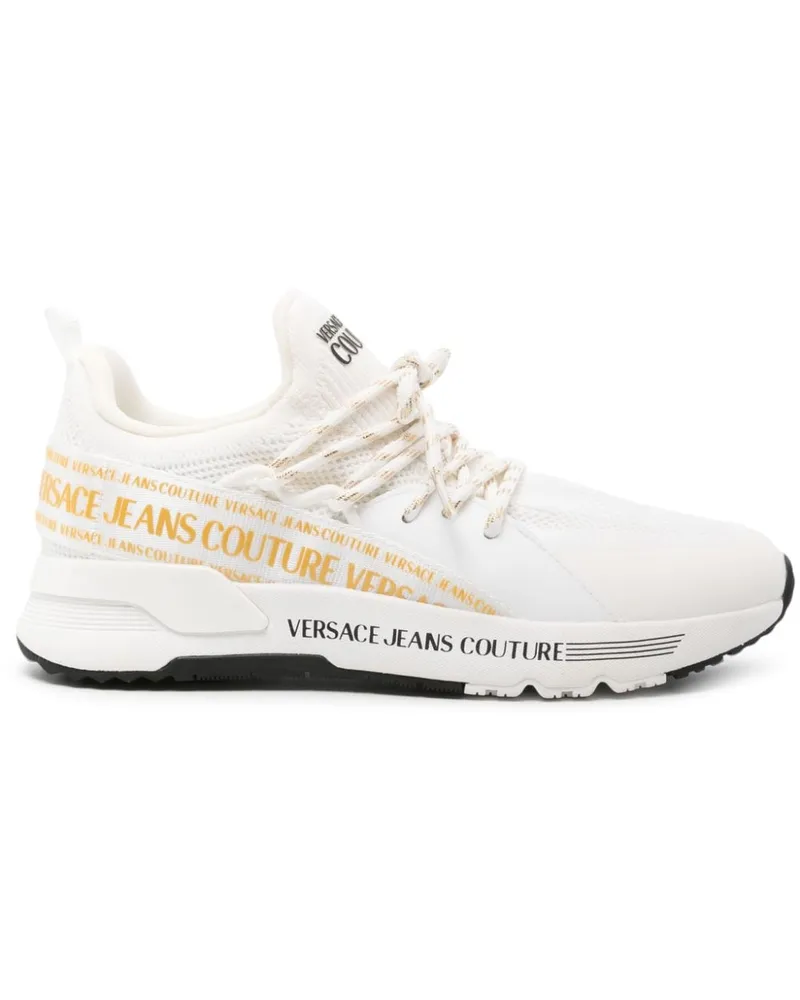 Versace Jeans Dynamic Sneakers mit Logo-Riemen Weiß