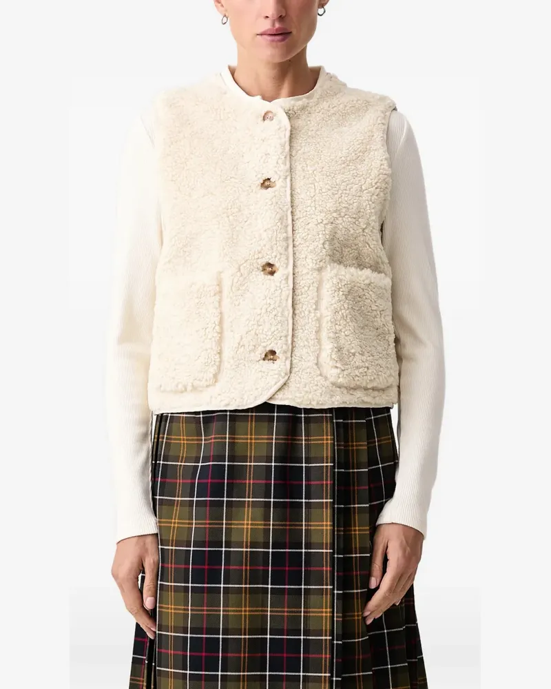 Levi's Rema Weste mit Sherpa-Struktur - Nude Nude