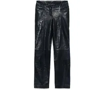 Schmale Lederhose - Blau