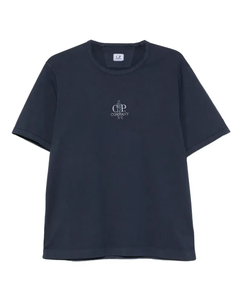 C.P. Company logo detail T-shirt - Blau Blau