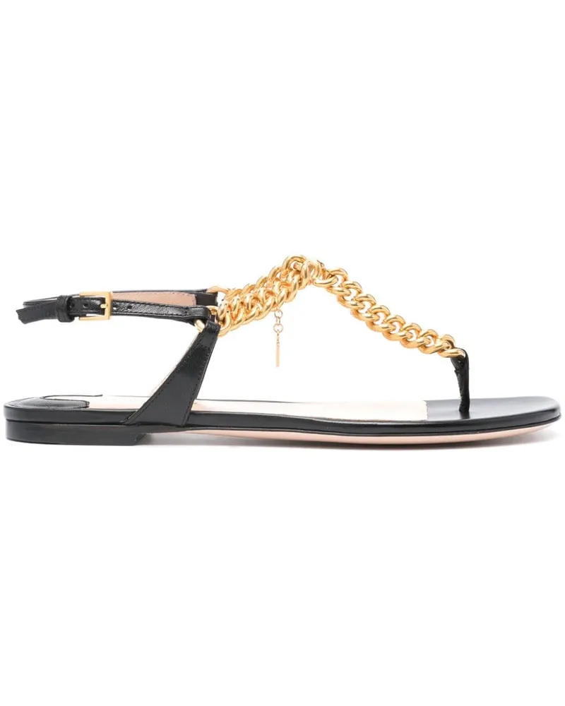 Tom Ford Sandalen mit Kettenriemen - Schwarz Schwarz