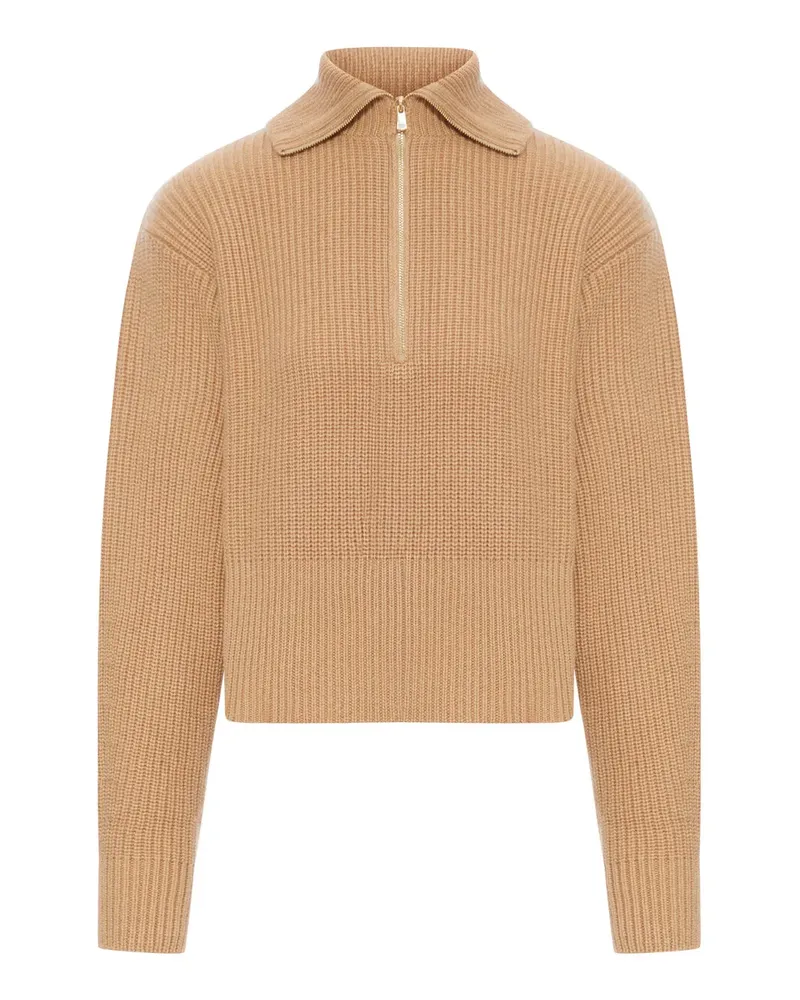 Max Mara Pontile Pullover mit Rüschenkragen - Nude Nude