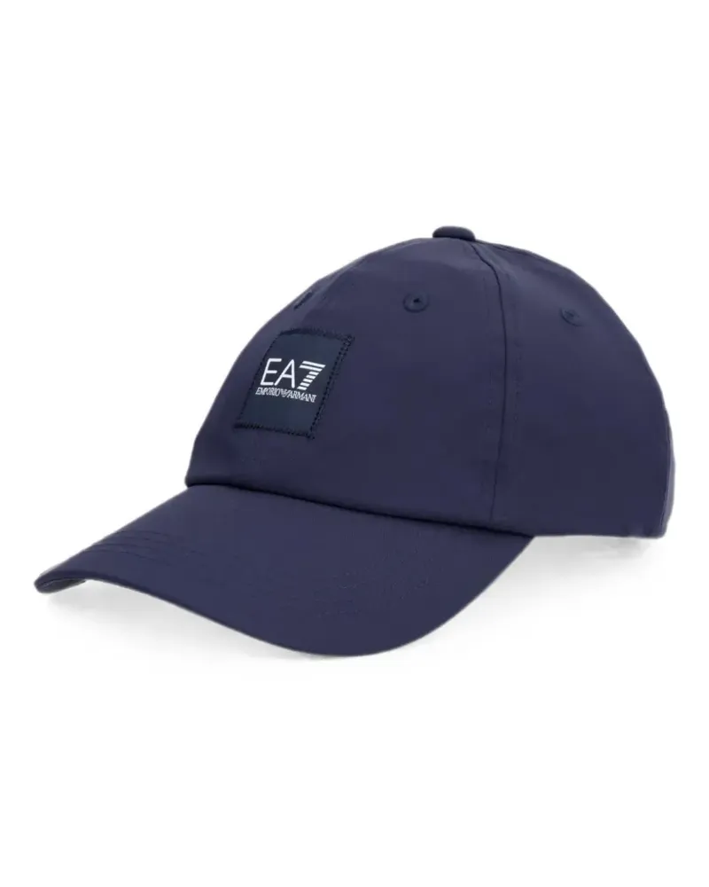 EA7 logo-patch baseball cap - Blau Blau