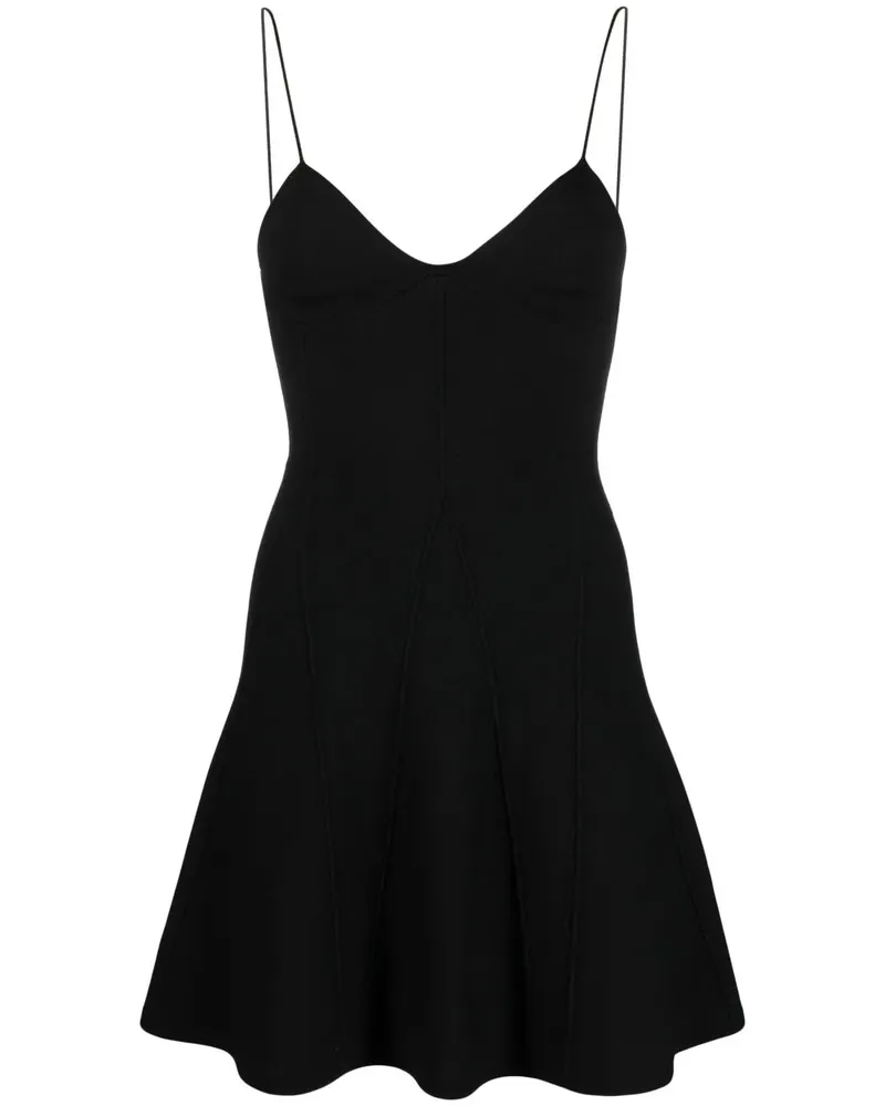 Dsquared2 Minikleid mit V-Ausschnitt - Schwarz Schwarz