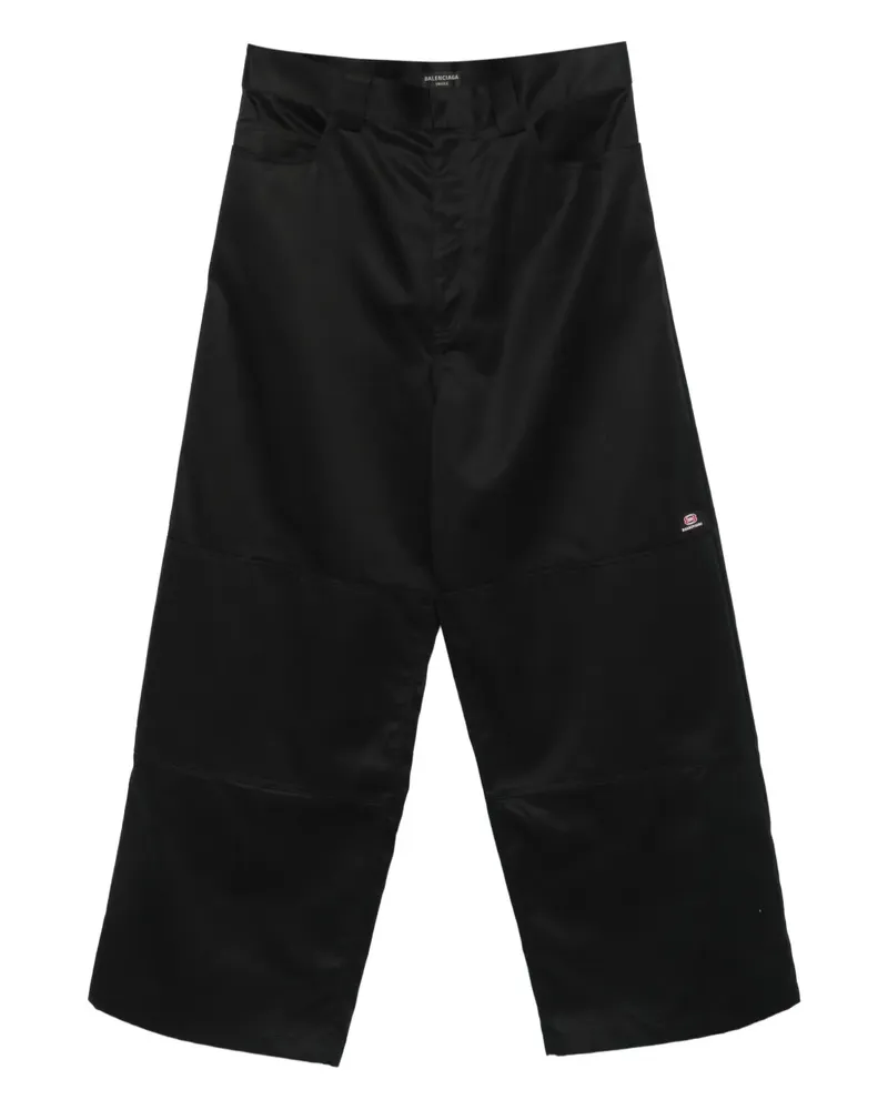 Balenciaga Twill-Hose im Utility-Look - Schwarz Schwarz