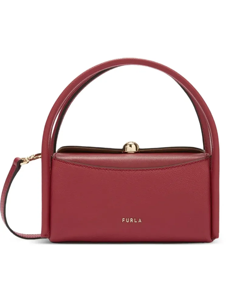 Furla Boston Tote Bag mit Logo - Rot Rot