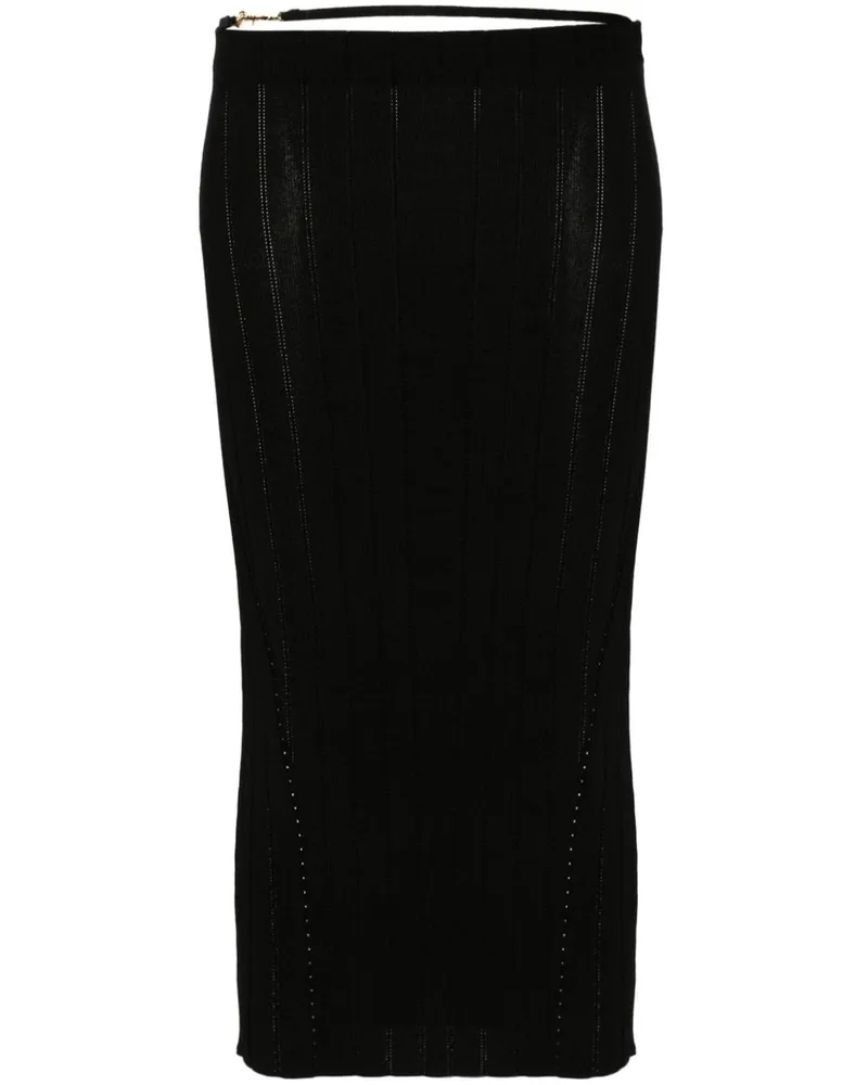 Jacquemus La Jupe Pralu Midirock - Schwarz Schwarz