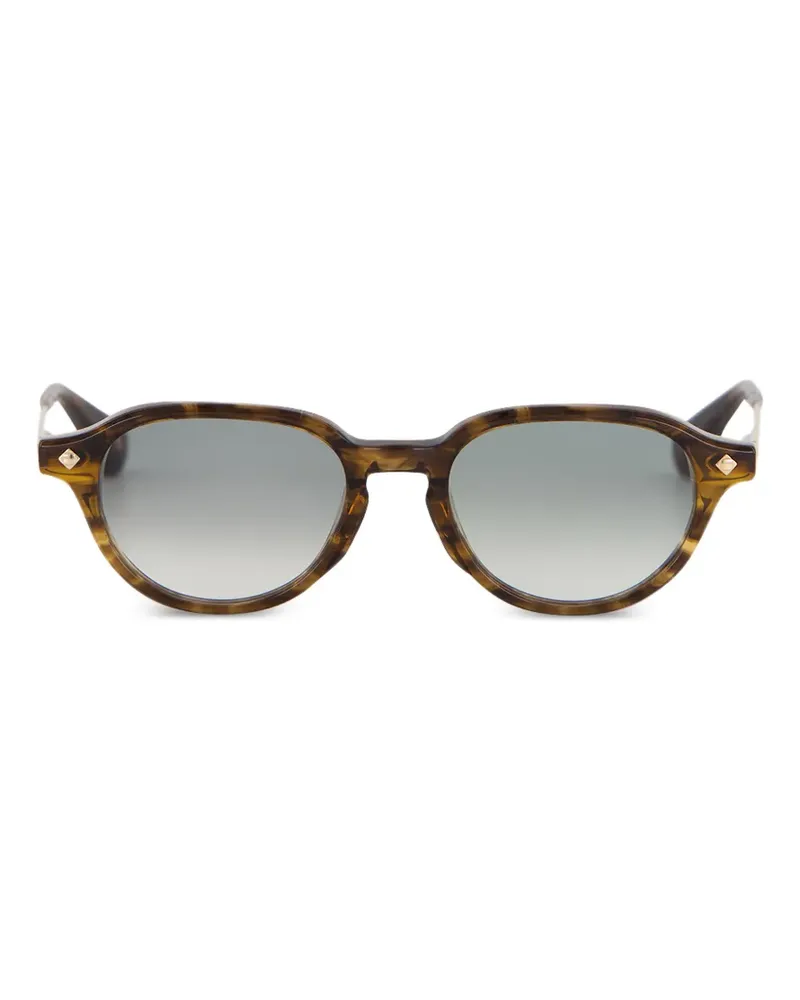 Lunetterie Générale Après-Ski round-frame sunglasses - Braun Braun