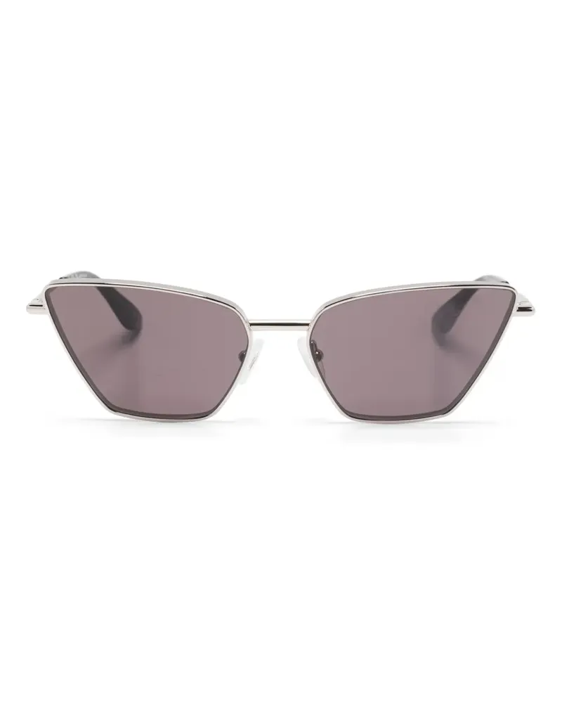 Alexander McQueen Klassische Cat-Eye-Sonnenbrille - Silber Silber