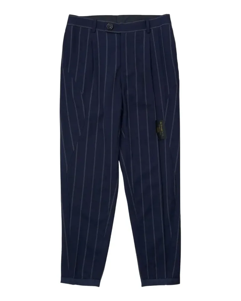 Undercover pinstripe-pattern tapered trousers - Blau Blau