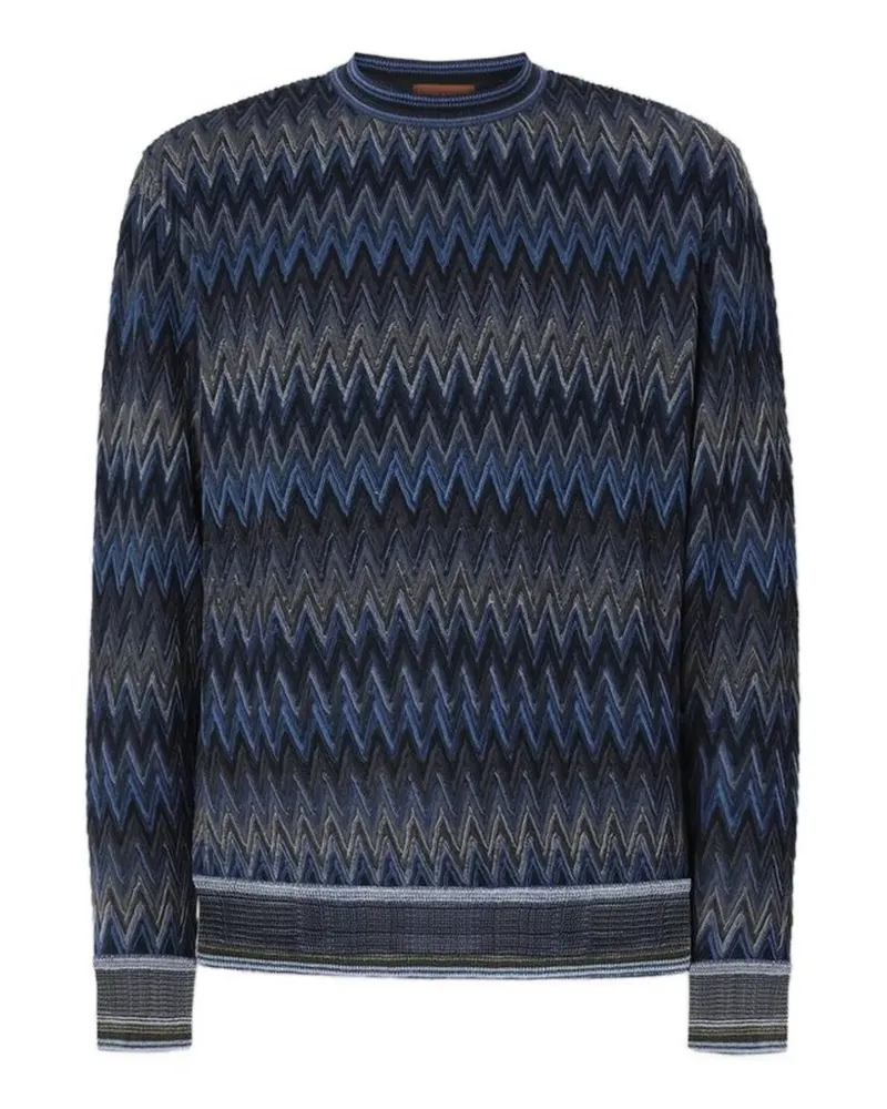 Missoni Pullover mit Zickzackmuster - Blau Blau