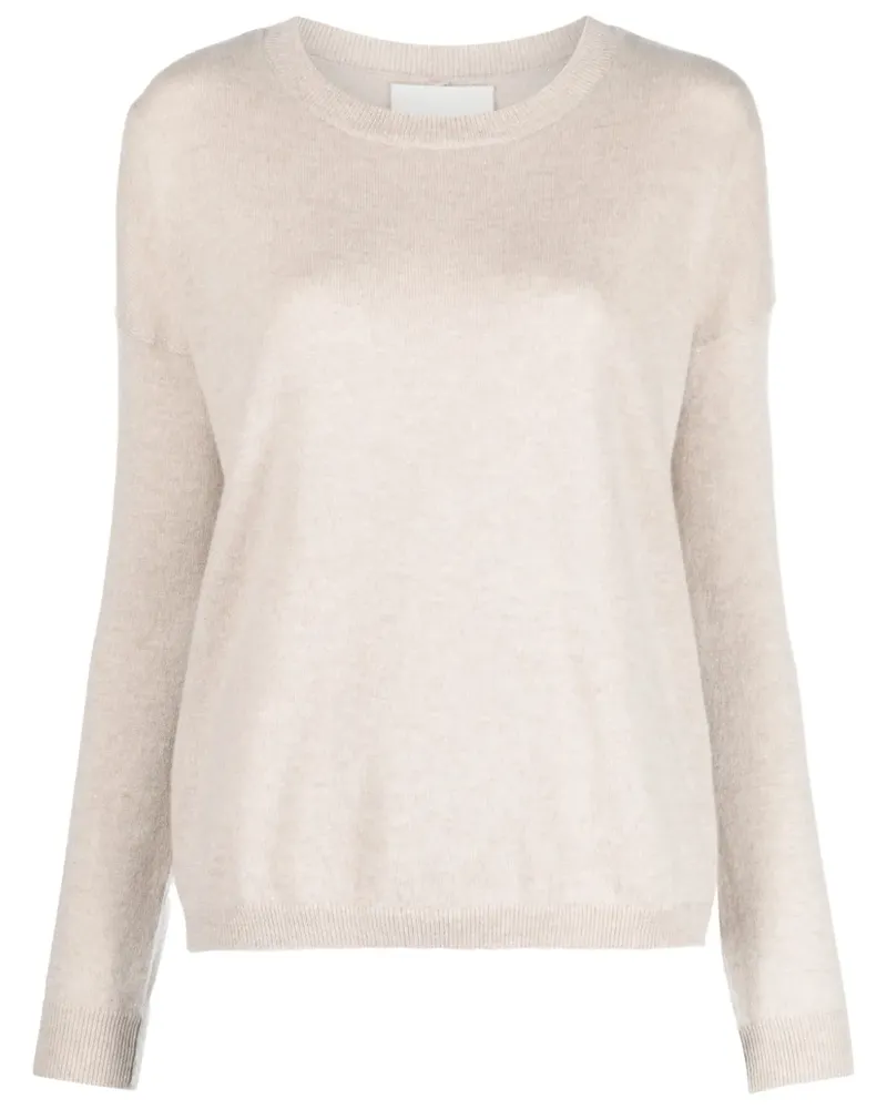Lisa Yang Kaschmirpullover mit Rundhalsausschnitt - Nude Nude