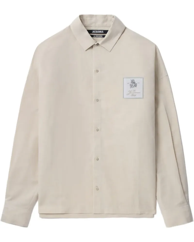 Jacquemus Hemd mit Patch-Detail - Nude Nude