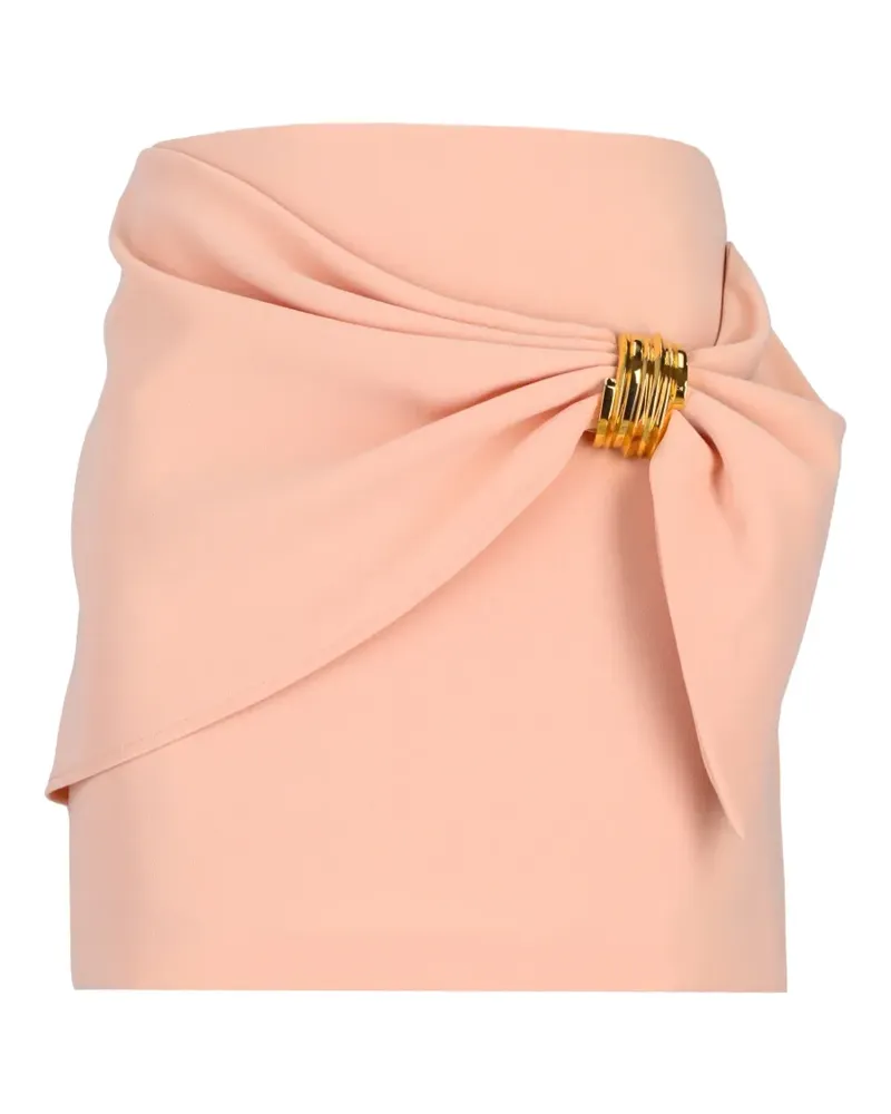 Elisabetta Franchi draped-detail mini skirt - Rosa Rosa