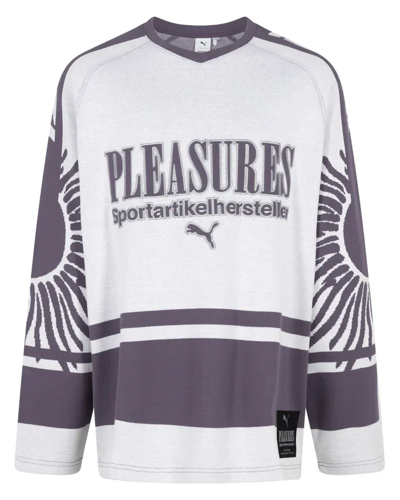 Puma x Pleasures Hockey-Sweatshirt Weiß