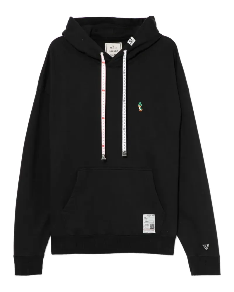MIHARAYASUHIRO Hoodie mit Stickerei - Schwarz Schwarz