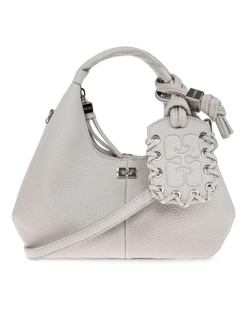 Ganni Bou Tote Bag mit Knoten - Grau Grau