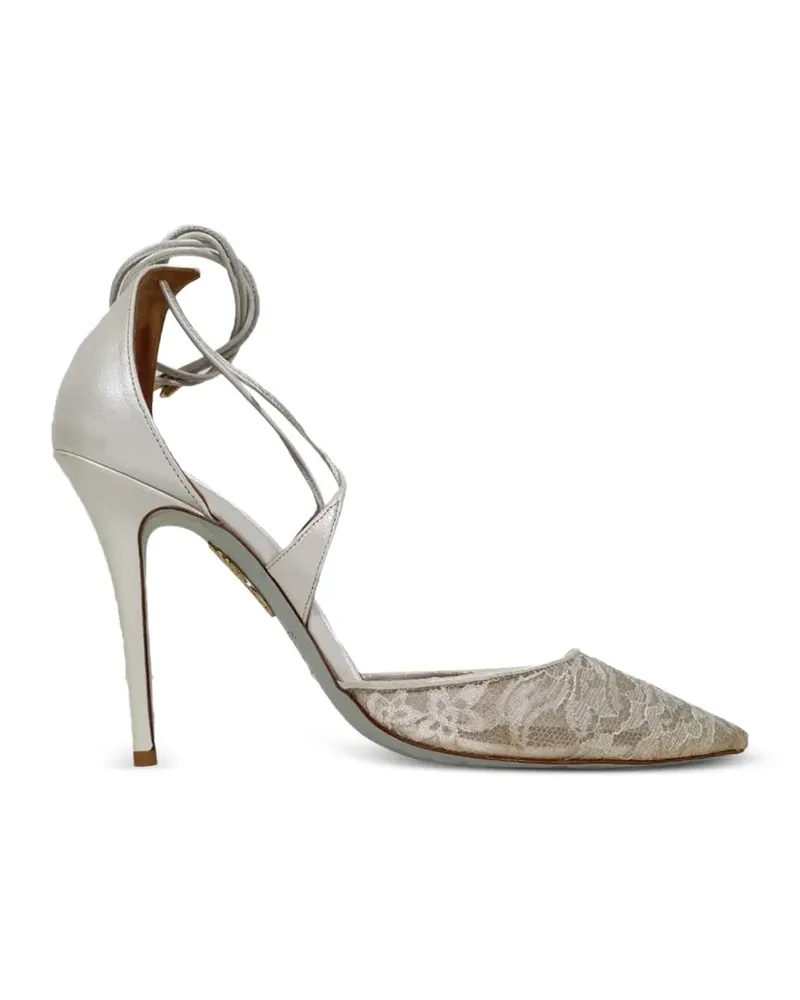 Aquazzura Matilde lace-up pumps - Weiß Weiß