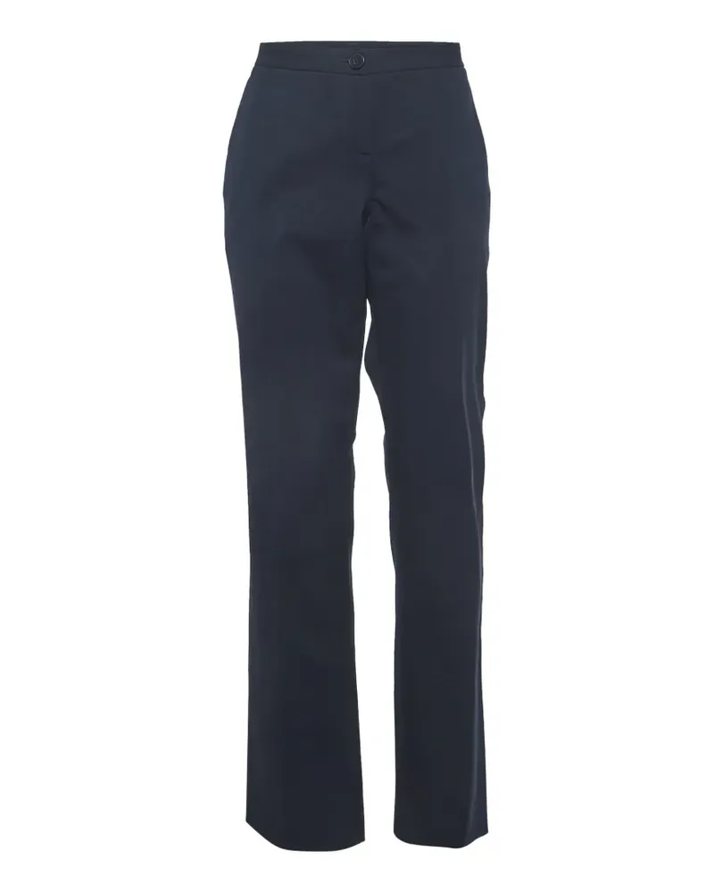 Theory button-detail trousers - Blau Blau