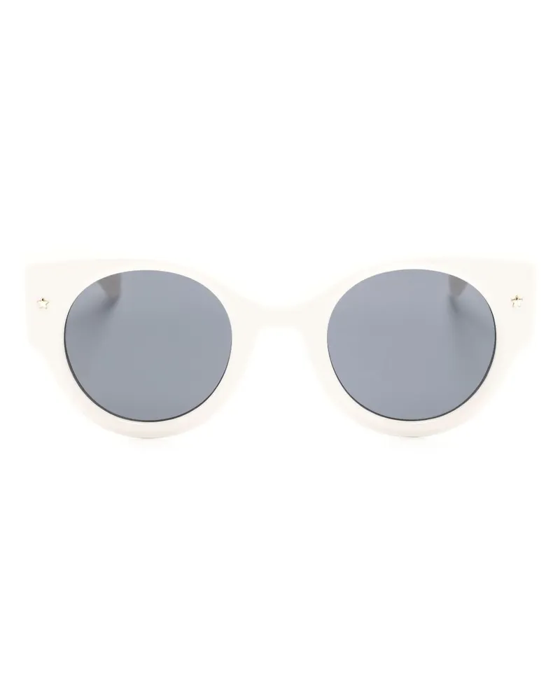 Chiara Ferragni Runde Sonnenbrille mit Eyelike-Motiv - Nude Nude