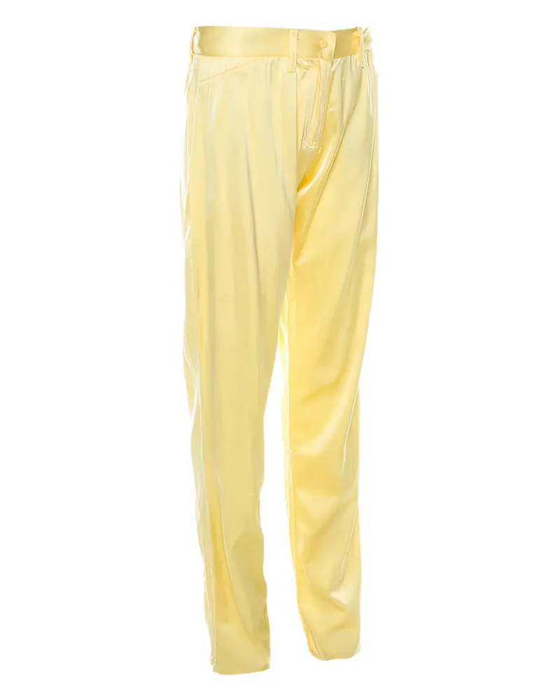 Blumarine Seidenhose mit Reißverschluss - Gelb Gelb