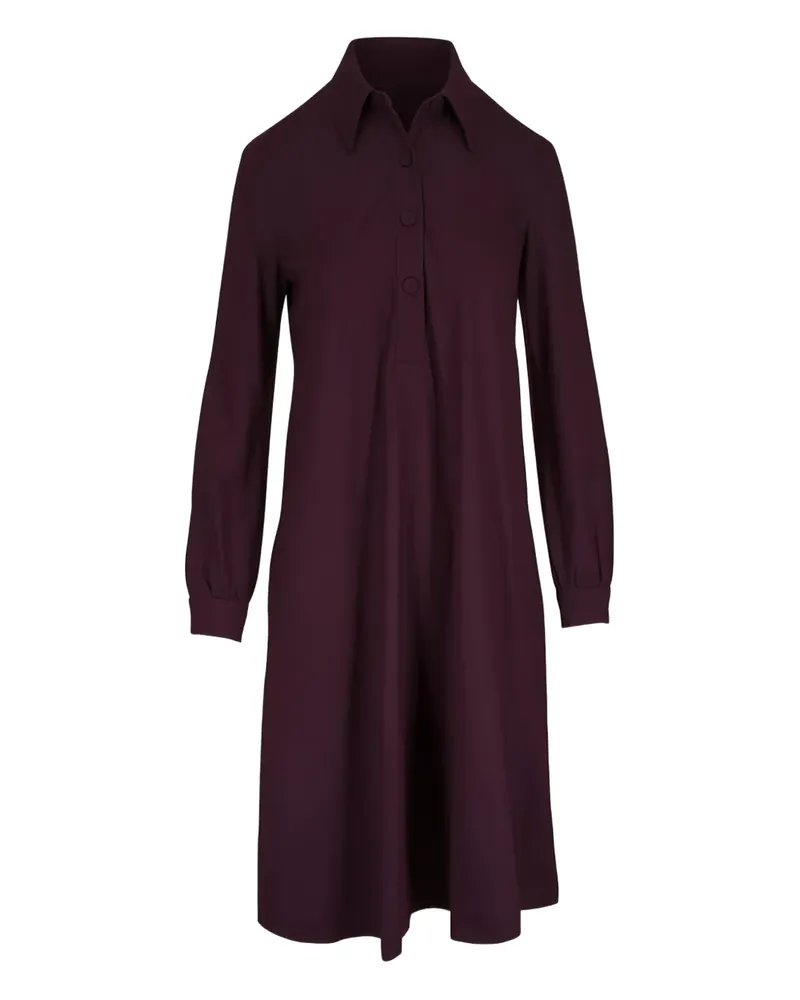 ODEEH Midikleid mit Knöpfen - Violett Violett