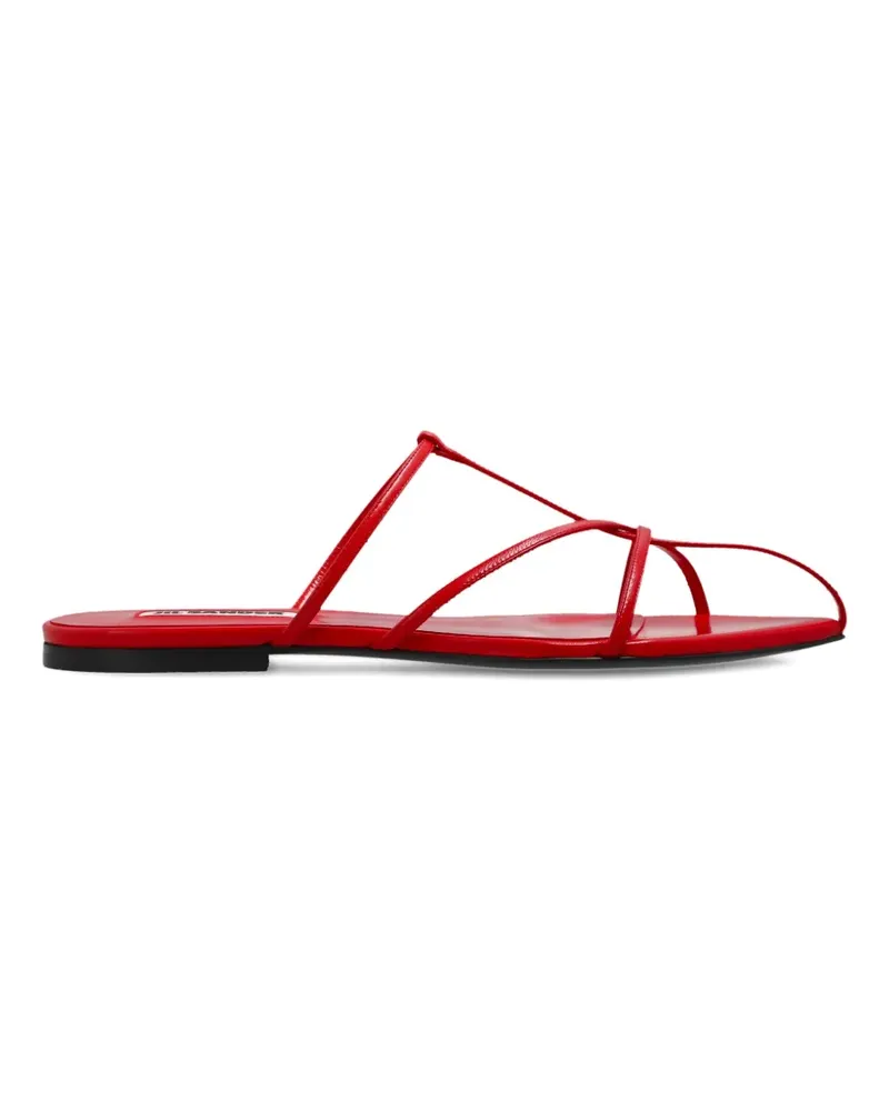 Jil Sander strappy flat sandals - Rot Rot
