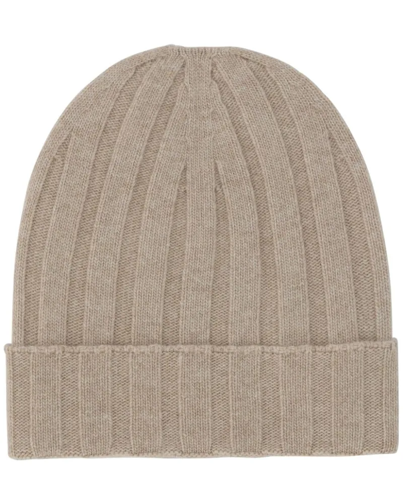 Dolce & Gabbana Gerippte Mütze - Nude Nude