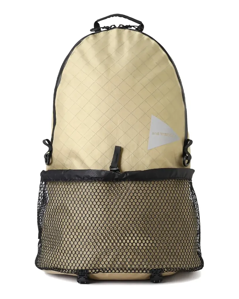 and wander Ecopack logo-detail backpack (20L) - Nude Nude