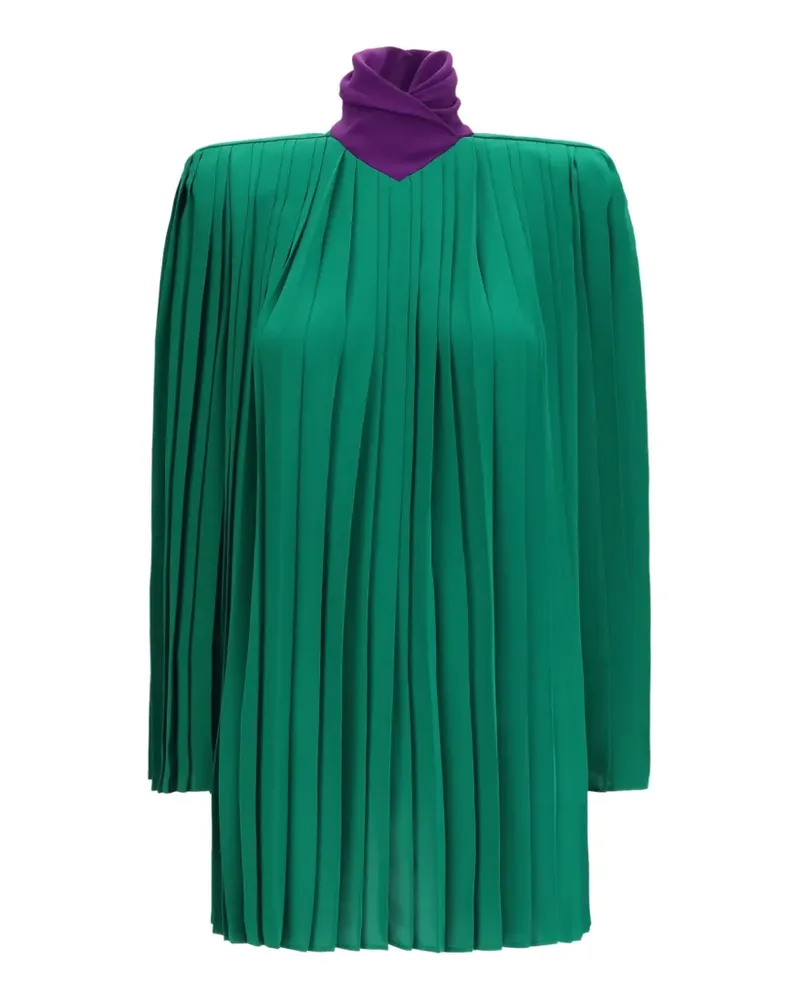 Valentino Garavani Seidenbluse mit Falten - Grün Grün