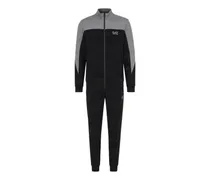 Jogginganzug mit Logo-Print - Schwarz