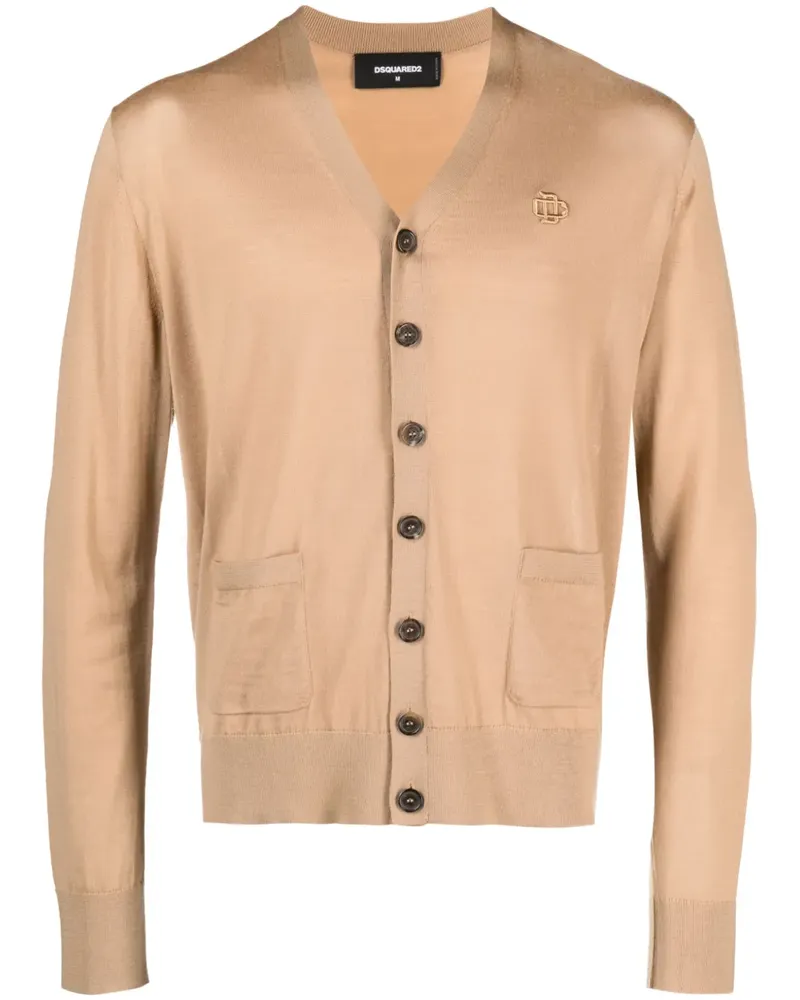 Dsquared2 Klassischer Cardigan - Nude Nude