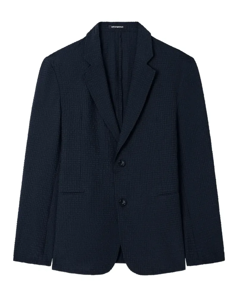 Emporio Armani Sakko aus Seersucker - Blau Blau