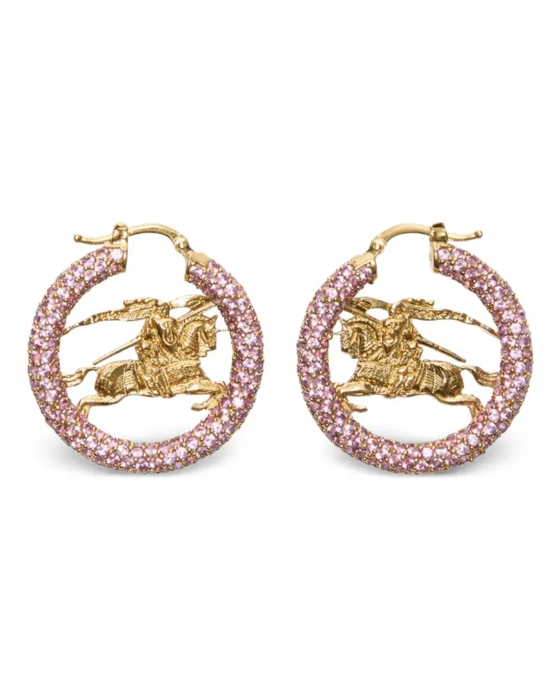 Burberry Equestrian Knight Creolen - Gold Gold