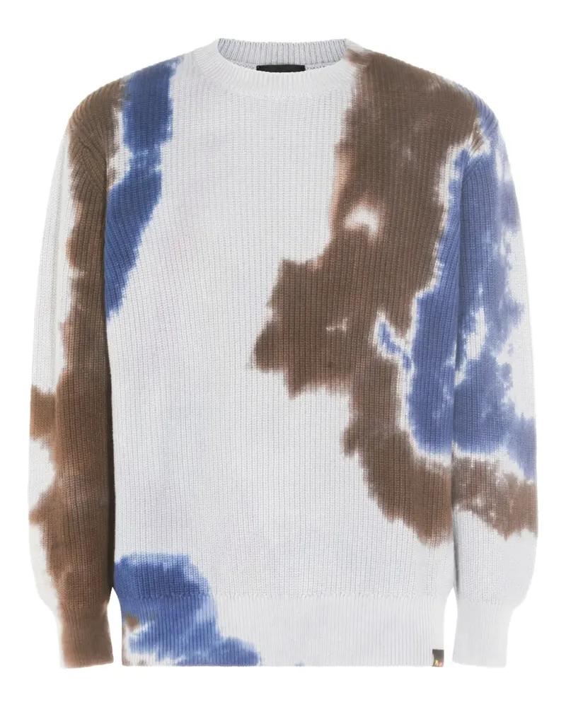 MAUNA KEA Sweatshirt mit Batik-Print - Weiß Weiß