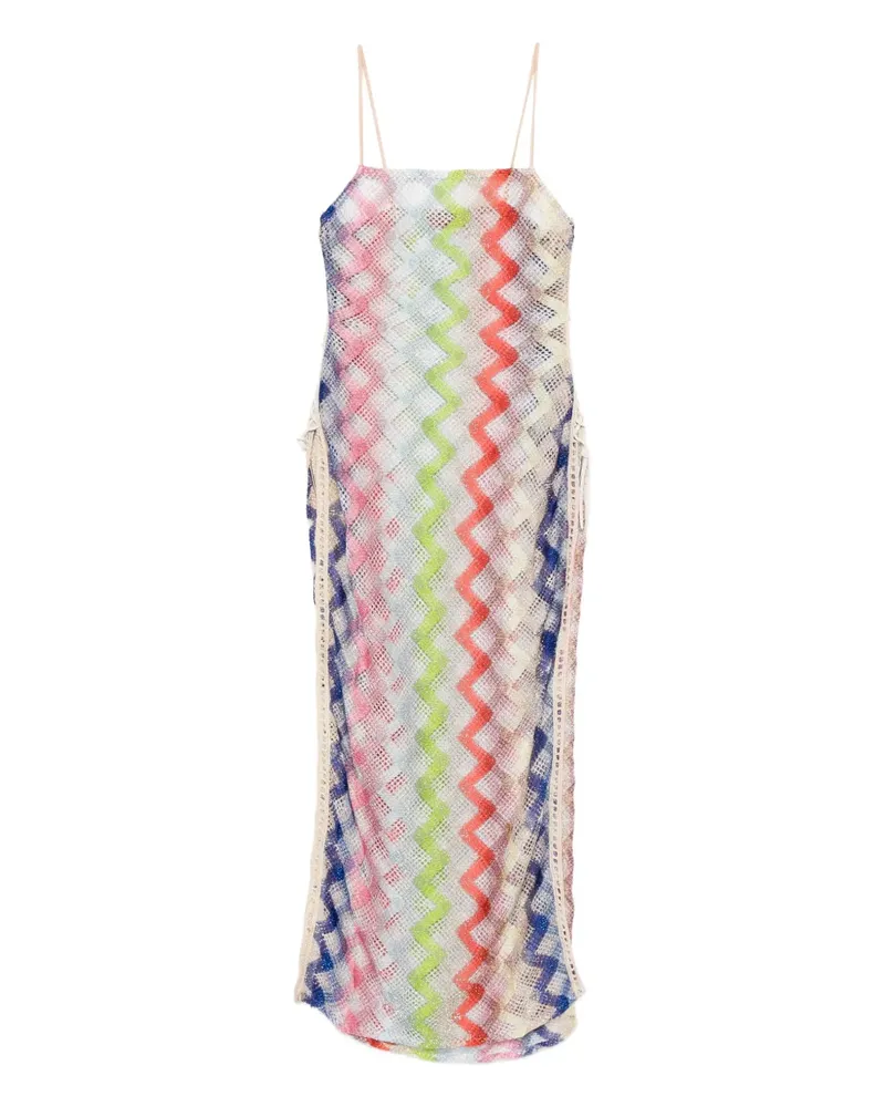Missoni Strandkleid mit Zickzackmuster - Rosa Rosa