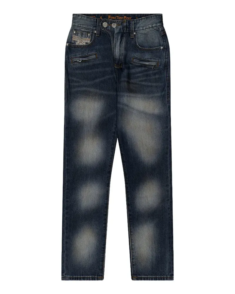 FourTwoFour on Fairfax RR Moto Jeans - Blau Blau