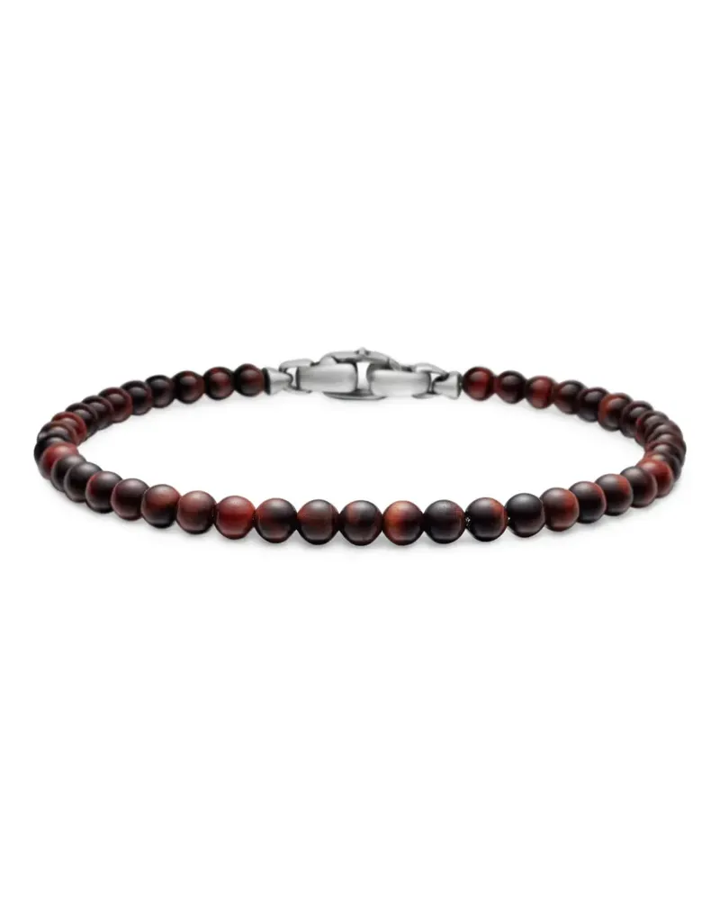 David Yurman Spiritual Beads Armband aus Sterlingsilber 4mm Silber