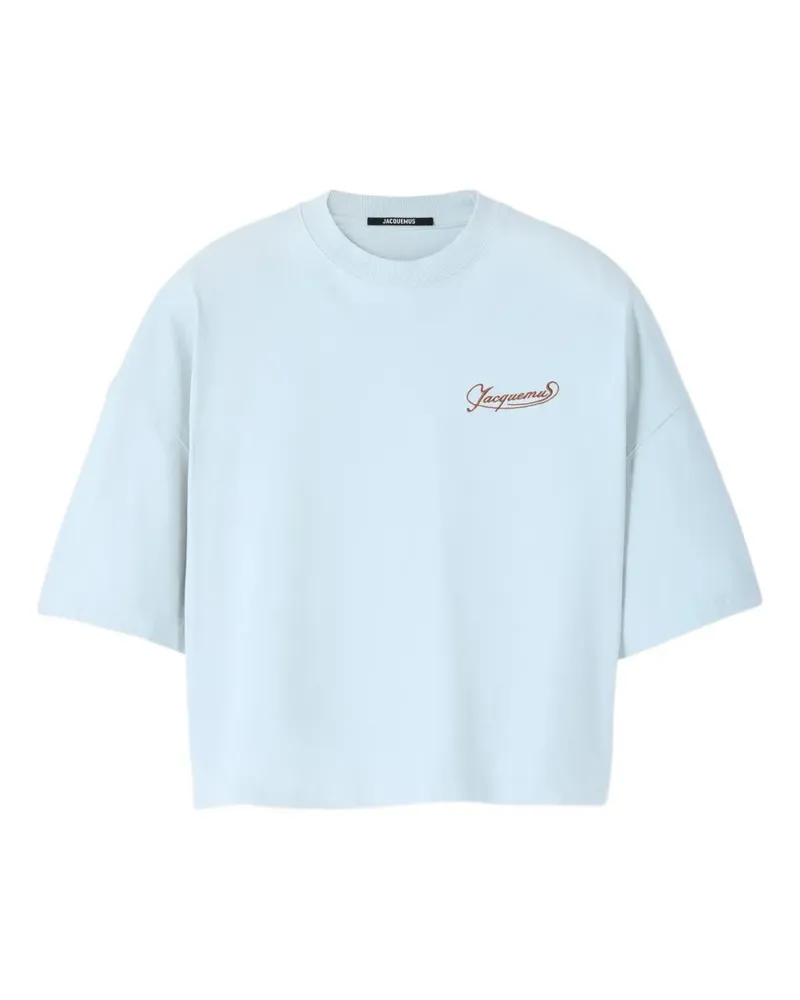 Jacquemus Cropped-T-Shirt - Blau Blau
