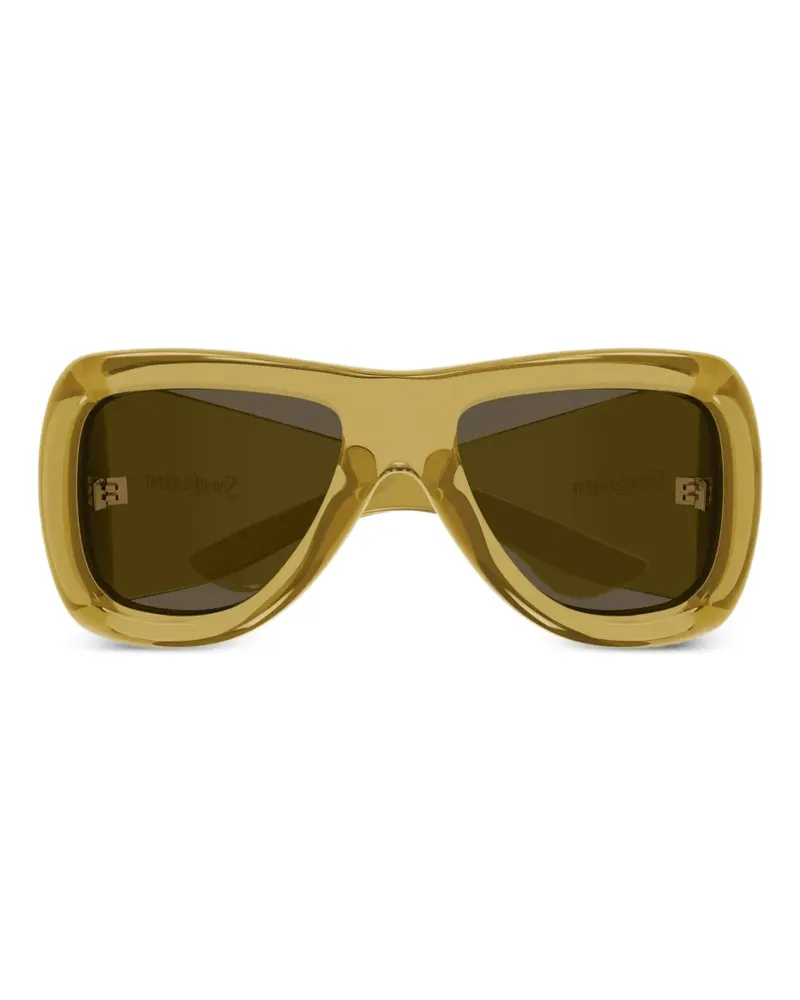 Saint Laurent Howl Sonnenbrille im Oversized-Look - Gelb Gelb