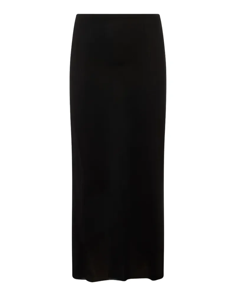 Jil Sander fine-knit semi-sheer midi skirt - Schwarz Schwarz