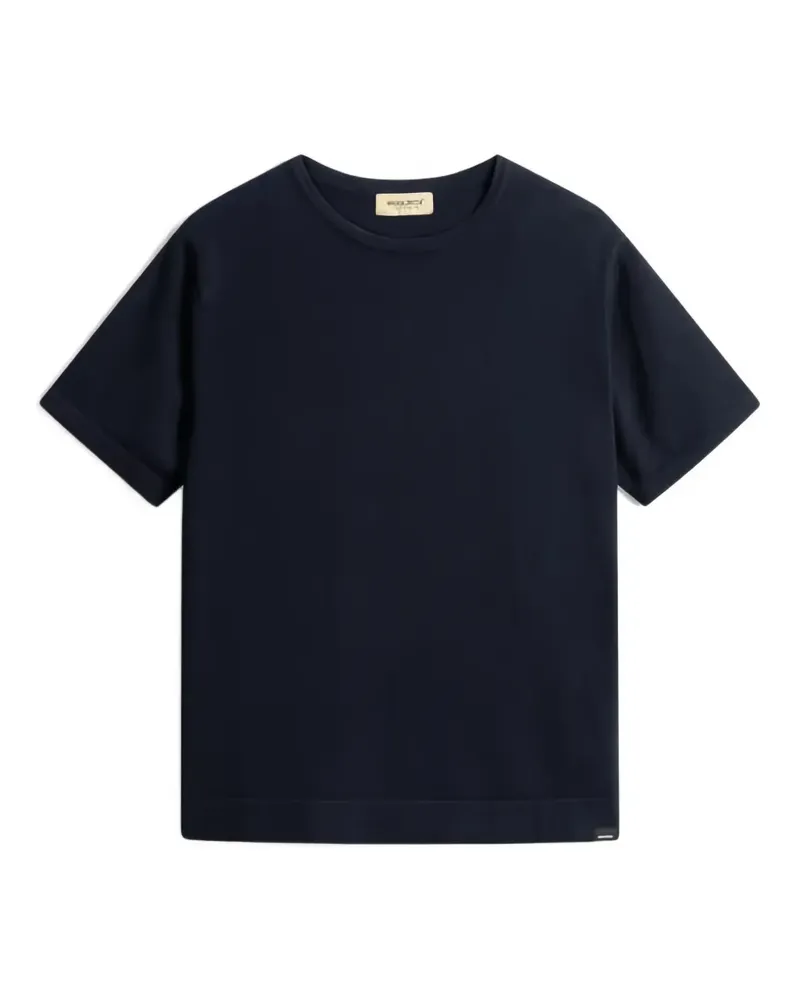 Woolrich T-Shirt mit rundem Ausschnitt - Blau Blau