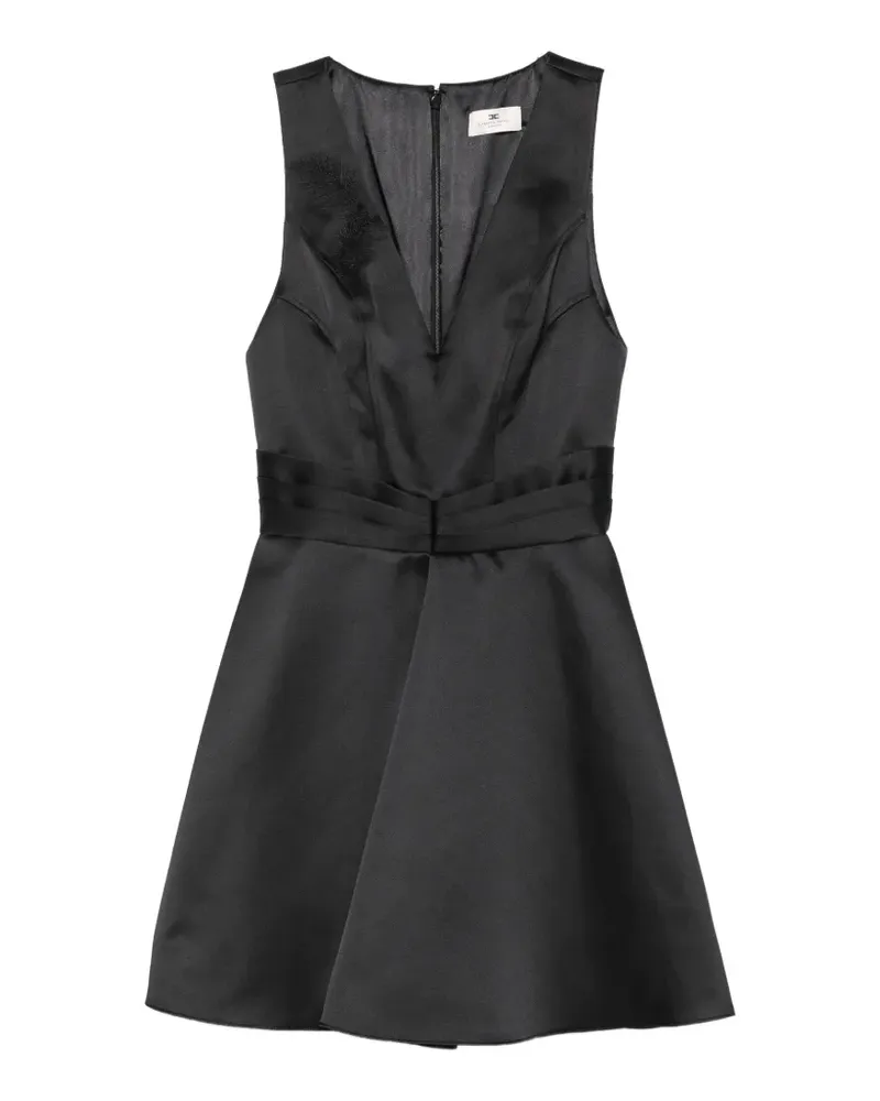 Elisabetta Franchi Minikleid mit V-Ausschnitt - Schwarz Schwarz