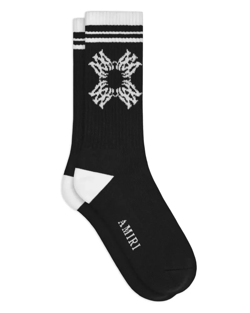 Amiri MA QUAD Socken - Schwarz Schwarz
