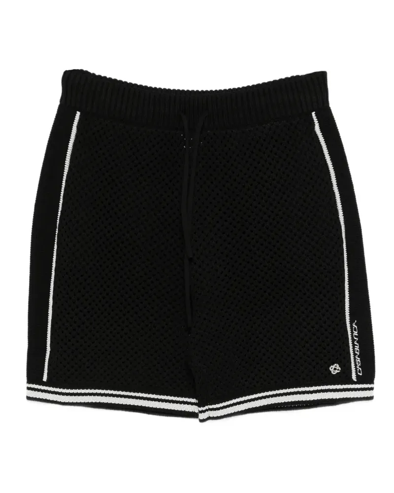 Casablanca Paris Shorts mit Logo - Schwarz Schwarz