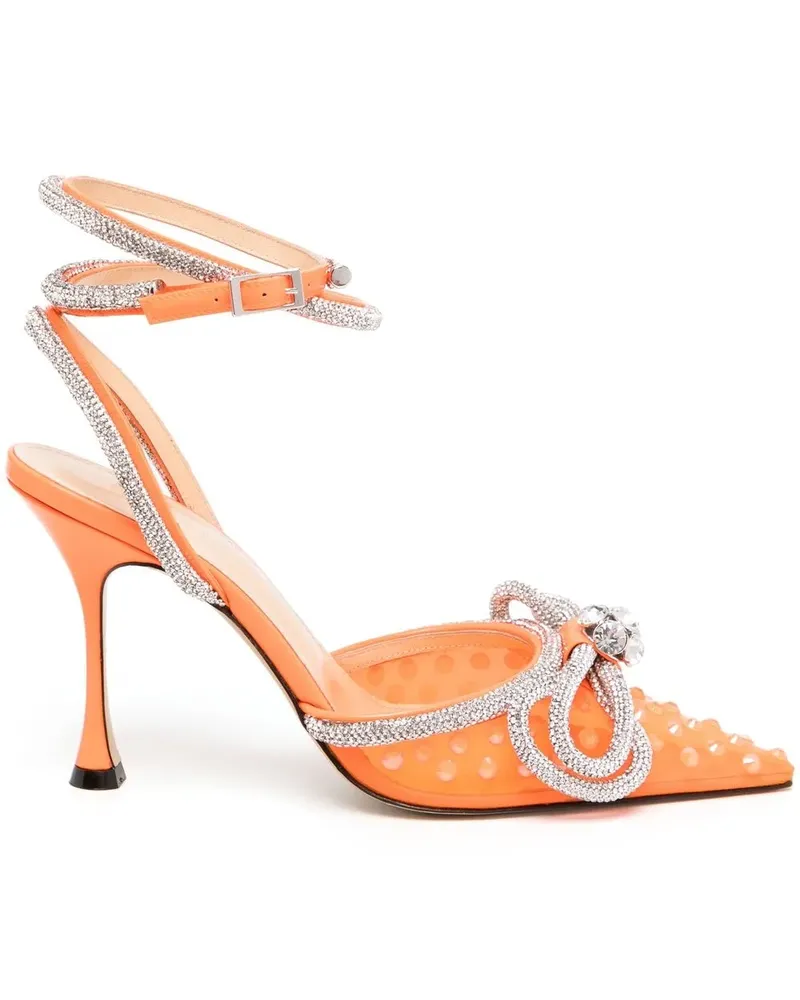 Mach & Mach Pumps mit Kristallen - Orange Orange