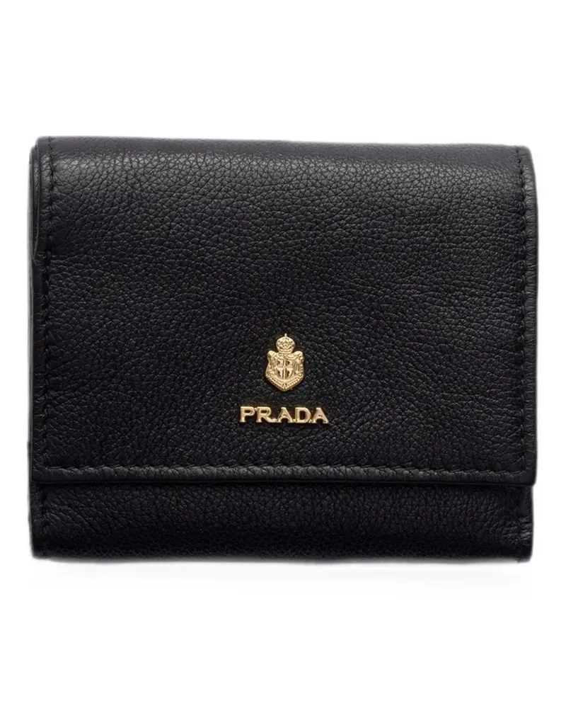 Prada Kleines Portemonnaie - Schwarz Schwarz