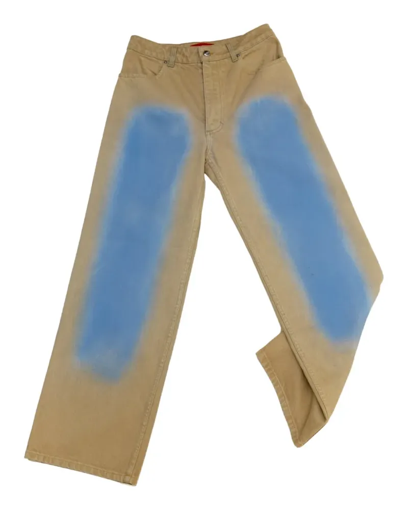 Eckhaus Latta spray-effect jeans - Nude Nude