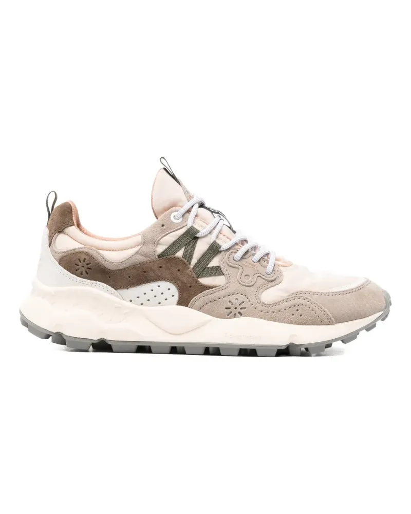 Flower MOUNTAIN Yamano 3 nubuck leather sneakers - Nude Nude